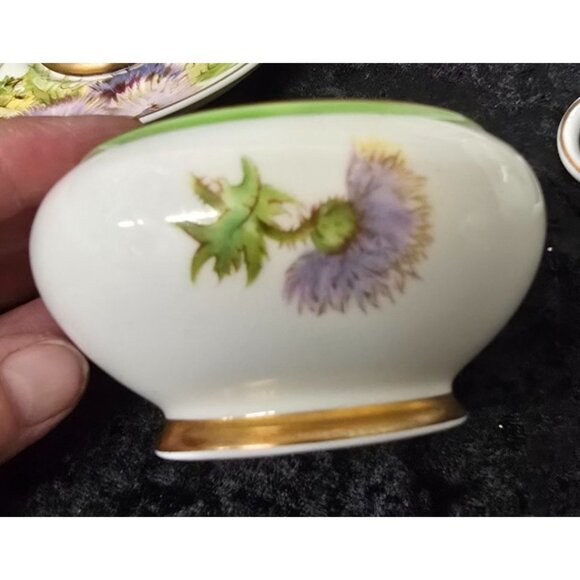 Royal Doulton Glasmis Thistle Tea Set 2 Cups & Saucers, Creamer & Sugar Bowl - Picture 8 of 13